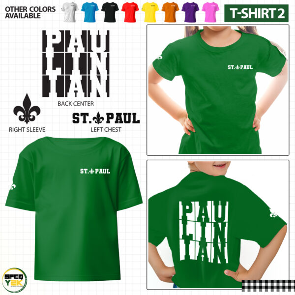 SPUQC Paulinian University Tshirt for Adults and Kids – Design 2 - Image 2