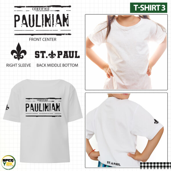 SPUQC Paulinian University Tshirt for Adults and Kids - Design 3 - Image 2